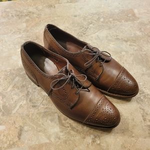 Allen Edmonds Cap-Toe Oxford Shoes Size 9 D Brown Leather Dress Shoe